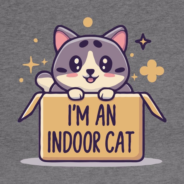 I'm An Indoor Cat. Funny Cats by Chrislkf